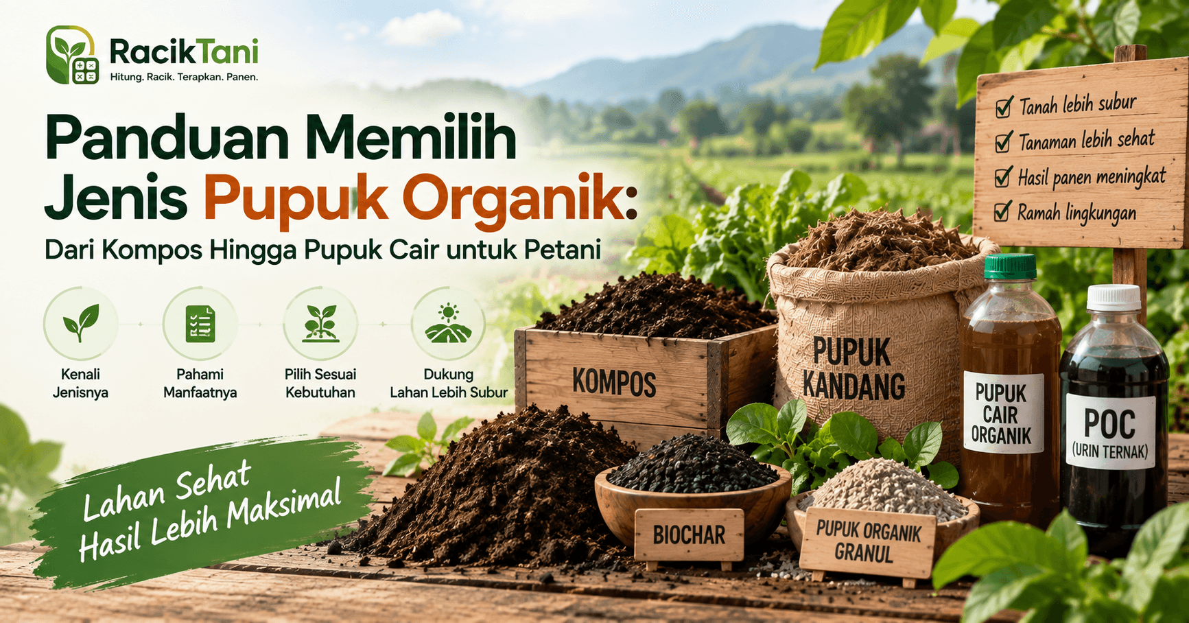Thumbnail Panduan Memilih Jenis Pupuk Organik: Dari Kompos Hingga Pupuk Cair untuk Petani