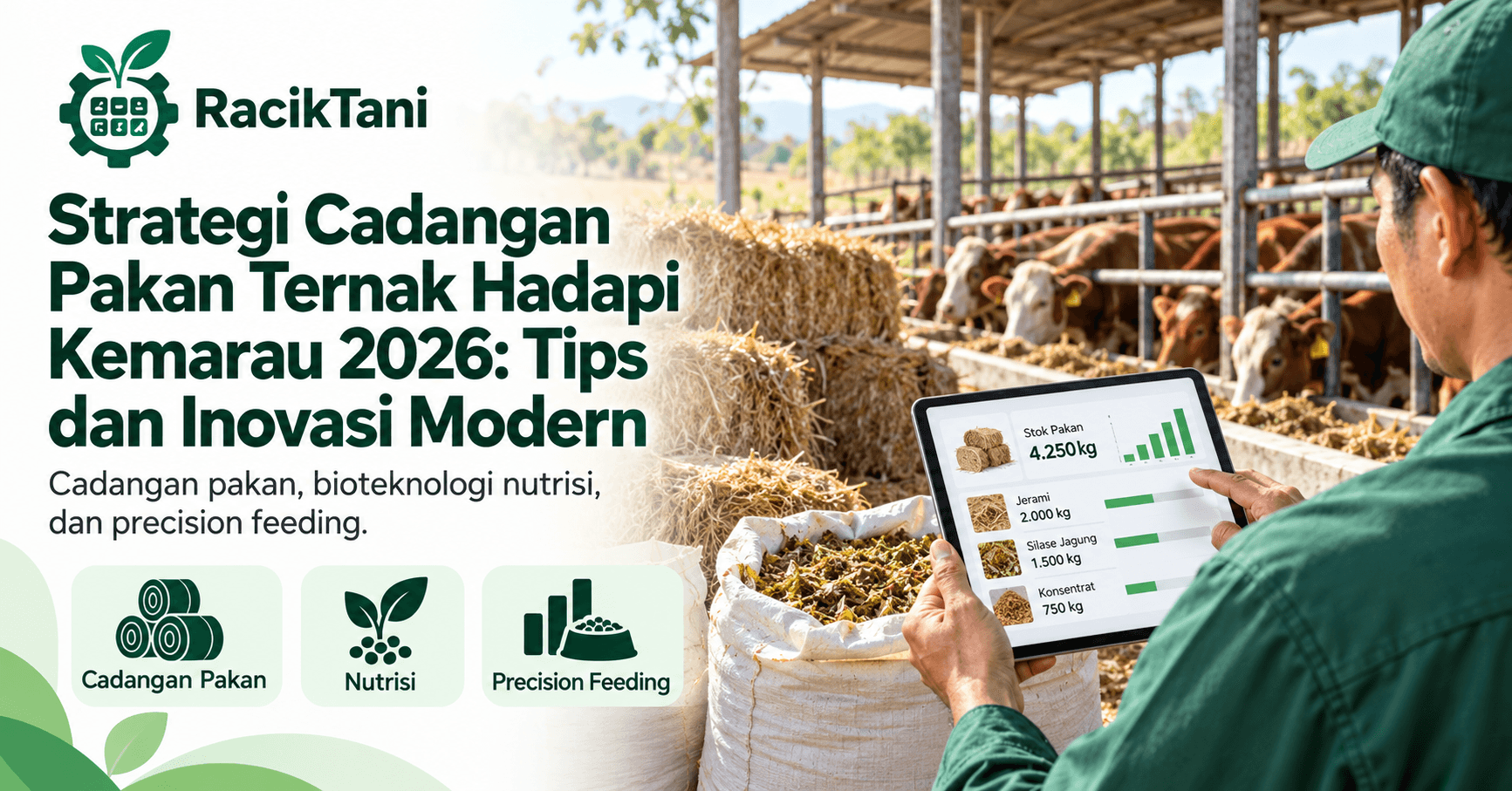 Thumbnail Strategi Cadangan Pakan Ternak Hadapi Kemarau 2026: Tips dan Inovasi Modern